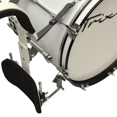 Trixon Field Series Marching Bass Drum 28×12 - White image 5