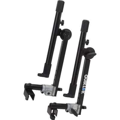 QUIK LOK WS-422 Fully Adjustable Add-On Second Tier for WS/421 Keyboard Stand - Heavy Duty Steel Dual Extension Arms with Adjustable Height, Depth, Angle, and Tilt, 75 lbs Capacity, Black image 2