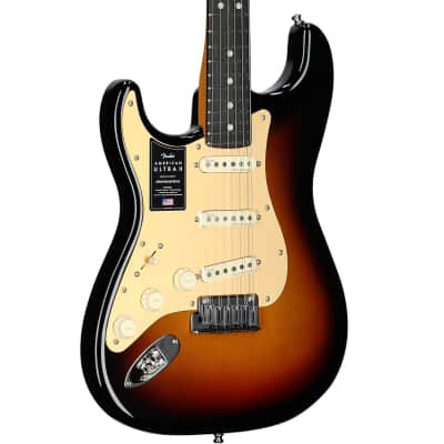 Fender American Ultra II Stratocaster Electric Guitar, Left-Handed (Ebony Fingerboard, with Case), Ultraburst image 1