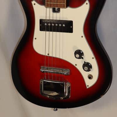 Teisco Silvertone Model 1406 Single Pickup Sunburst Solid Body electric guitar Made in Japan 1960s-70s image 2