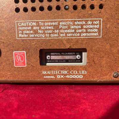 Akai GX-4000D 1/4" 4-Track 2-Channel Tape Recorder 1978 - 1985 - Silver image 8