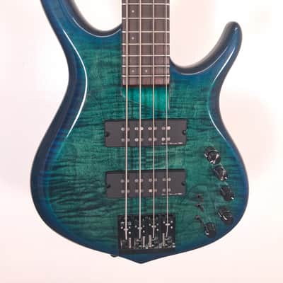 Sire 2nd Generation Marcus Miller M7 TBLB Alder 4-String with Ebony Fretboard 2019 - Transparent Blue Burst image 1