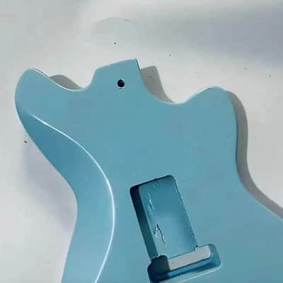 Light Blue Jazzmaster Style Left Hand Guitar Basswood Body image 4