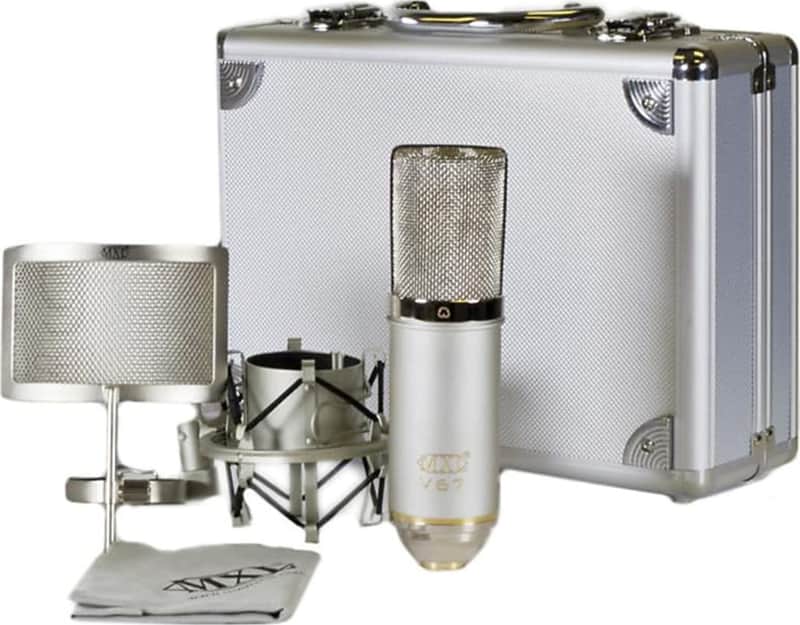 MXL V67g HE Large Capsule Condenser Microphone Heritage Edition w Case Mount and Pop Filter image 1
