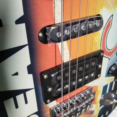 Woodrow FS NFL Northender Electric Guitar Chicago Bears 2000s - Chicago Bears image 5