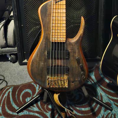 Ramsay: RMI RAMSAY: Vincent Bertolani Sonata VI signature model. 6 String bass guitar 2023 - ATLANTIC blue, Refinished in US 2024 image 8