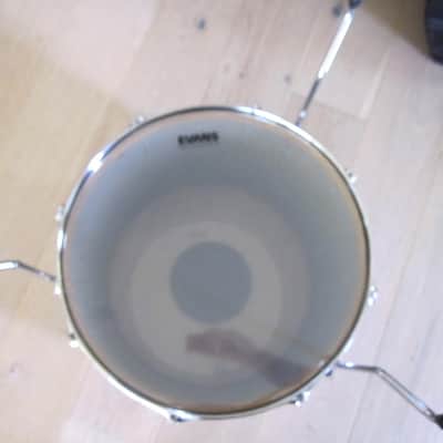 18" x 16" Rogers Floor Tom with Legs, Black Wrap - Vintage 1970s image 11