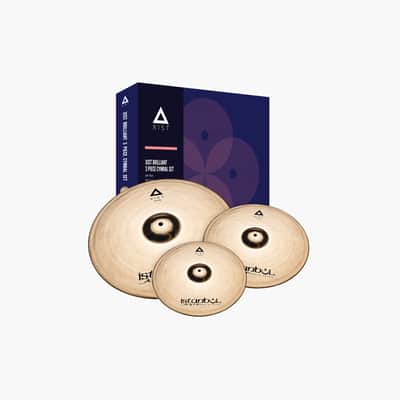 Istanbul Agop Xist Series Brilliant Cymbal Box Set | 14"Pair Hi Hats, 16"Crash , 20"Ride With Bag image 1