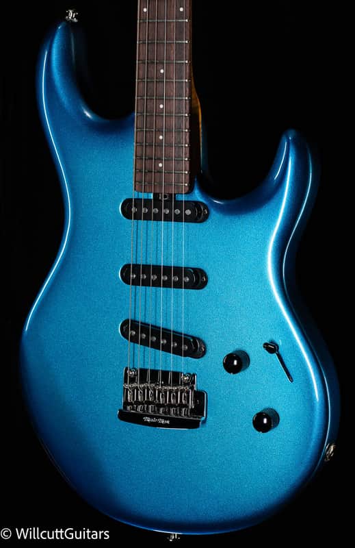 Ernie Ball Music Man Luke L4 SSS Trem Diesel Blue (632) image 1