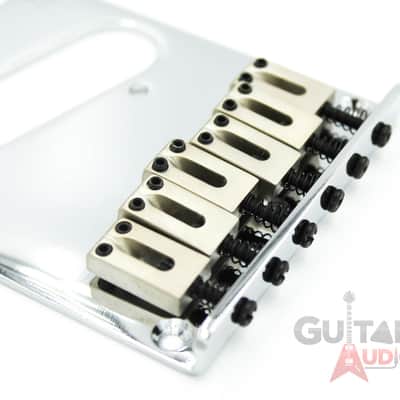 Genuine Fender Squier Standard Telecaster/Tele 6-Saddle CHROME Guitar Bridge image 5