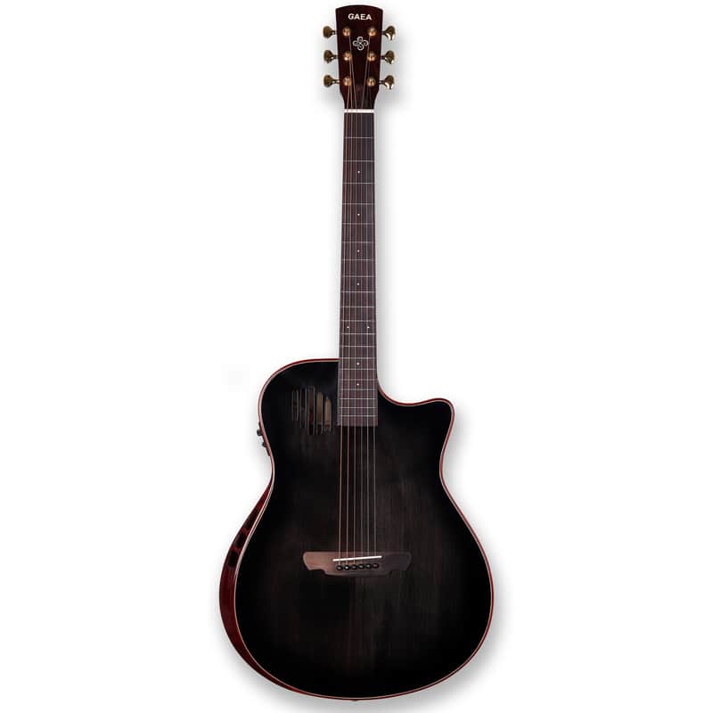 GAEA 41"Solid Spruce Top Acoustic Electric Guitar with D'Adario EXP-16 Coated Phosphor Bronze String image 1