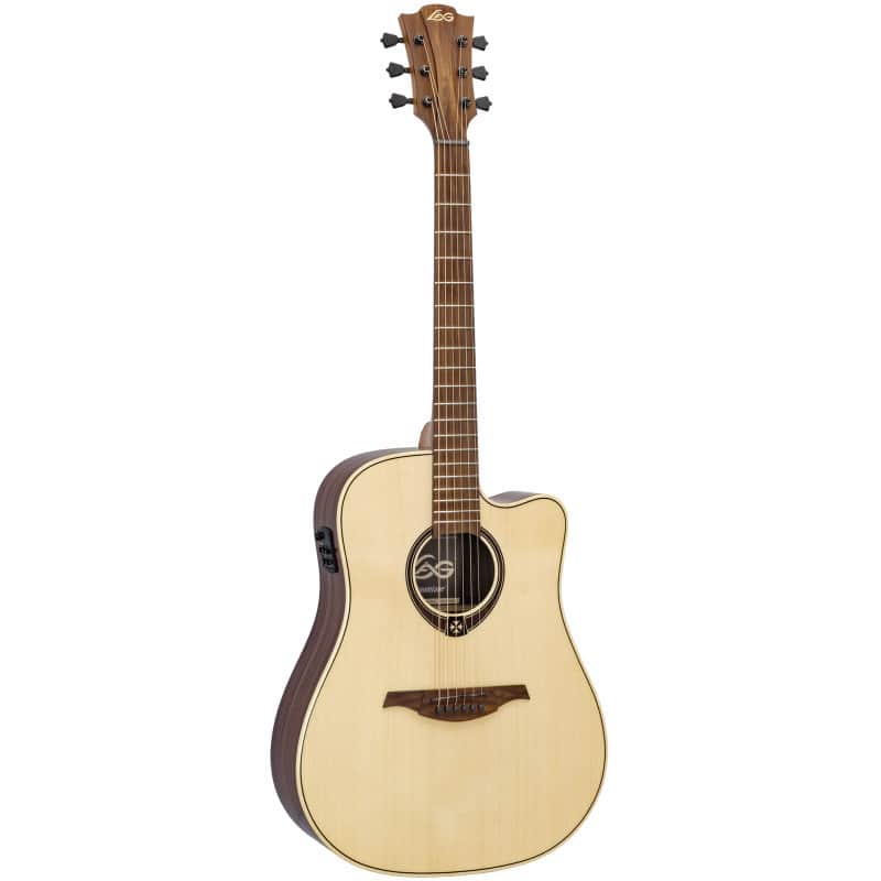 Lag T218DCE | Dreadnought Cutaway Acoustic-Electric,  Natural. New with Full Warranty! image 1