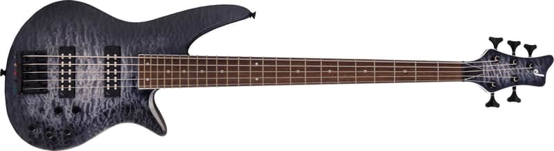 Jackson X Series Spectra Bass SBXQ V, 5 String Bass Transparent Black Burst image 1