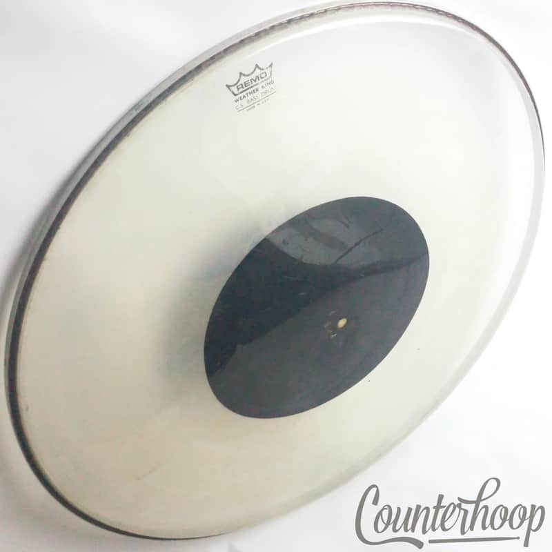 *Remo 26"C.S. Bass Drum Head Black Dot USA Plastic Controlled Sound Weather King image 1