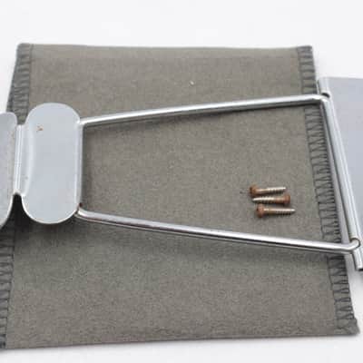 Vintage MIJ Silvertone Guitar Trapeze Tailpiece w/ Screws Bild 7