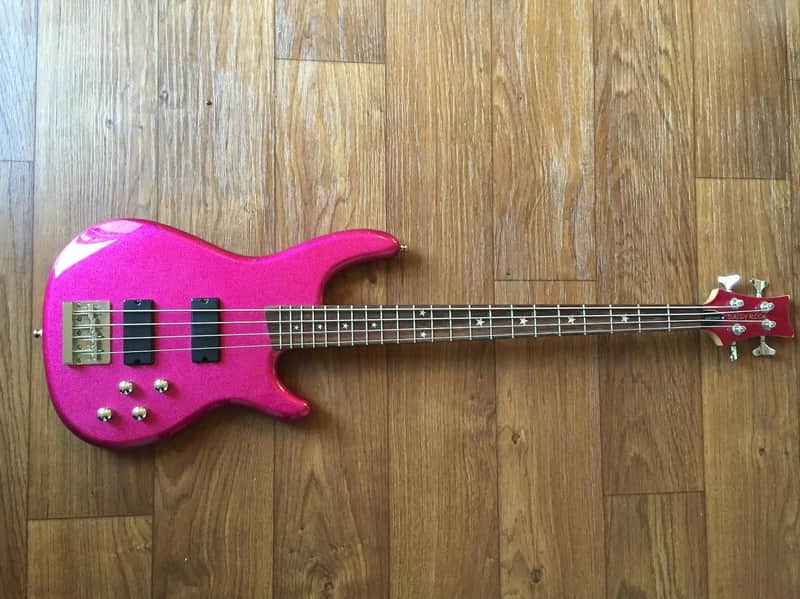 Daisy Rock - Rock Candy Bass Pink Sparkle (w/ Roadcase) | Reverb