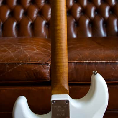 Constantin Guitars Sweetcaster Classic #0008 - Olympic White Aged 3.5kilos !!!VIDEO!!! image 7