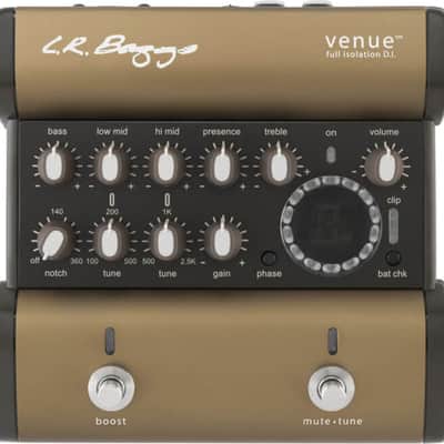LR Baggs Venue DI Direct Box Footpedal Tuner w/ 4 Cables image 2