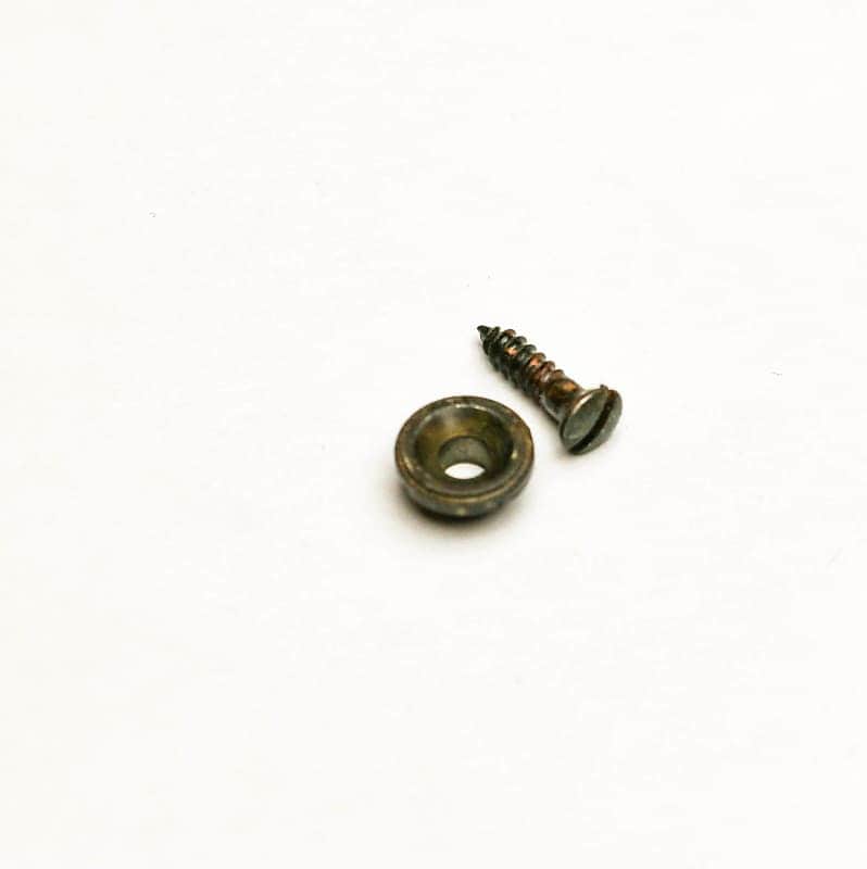 AGP ™ - Fender ® Telecaster ® Tele ® - Relic Aged Nickel Vintage Round String Tree and Screw #52317 image 1