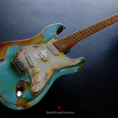 Peavey Predator Daphne Blue Made in USA Aged Heavy Relic image 12