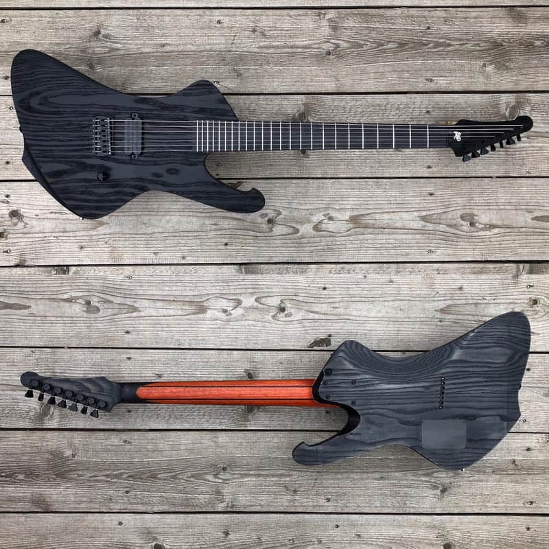 Hapas Guitars Deus 727  2020 Black inspired Meshuggah image 1