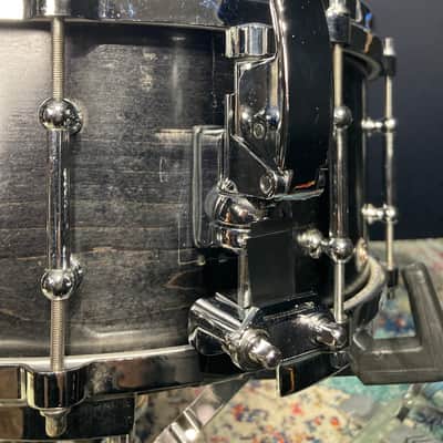 DW - 6.5x14" Craviotto 1-Ply 10-Tube Lug Snare Drum 1998 - Black Lacquer image 10
