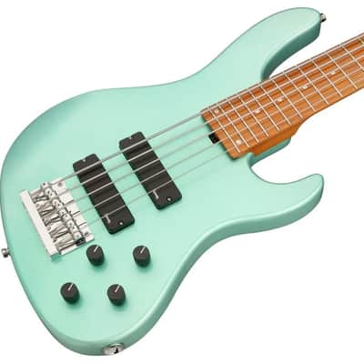 Sadowsky MetroExpress 5-String 24-Fret Modern Bass Roasted Maple Fingerboard 5-String Solid Sage Green Metallic High Polish image 7