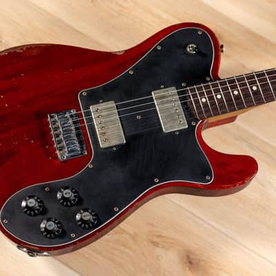 Friedman Vintage T Mahogany Humbucker Guitar w/ Rosewood – Cherry Red image 9
