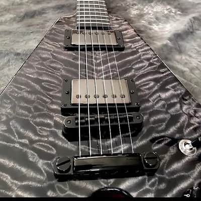 "from my Personal Collection" Black Diamond Custom Shop "Super-V Supreme" Guitar 5A Quilted Maple Top Hand Crafted In AMERICA image 9
