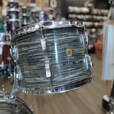 Vintage 60s Ludwig 2-Piece Shell Pack 13/20 (Blue Oyster Pearl) image 3