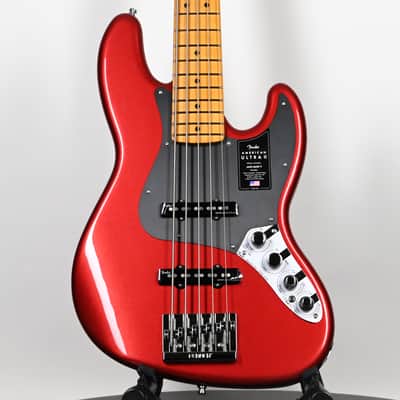 Fender American Ultra II Jazz Bass V w/ Maple Fingerboard- Sinister Red 2026 (US26002589) image 1