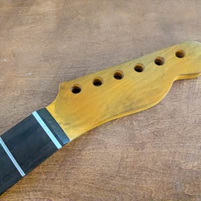 relic Vintage Fatboy Canadian Maple T guitar neck replacement Steel frets Dowel fits oem bodies image 10