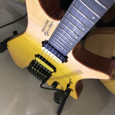 Impossible@guitar™ בְּצַלְאֵhל™ Drop Top Natural Flame + GhostFire Bullet 3.0 padded Super Thick GigBag - Safe Shipping image 13