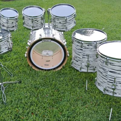 DREAM SET! PEARL MASTERS MAPLE RESERVE MUSIC CITY CUSTOM 7 PC DRUM SET! LOT RK711 image 2