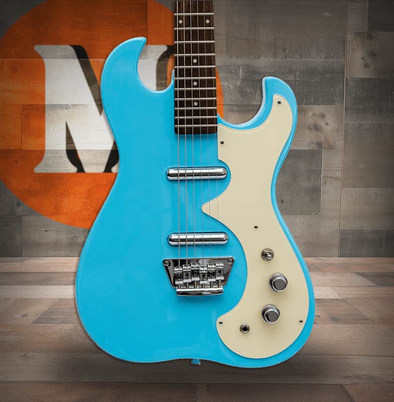 Silvertone Double Cut Bolt-on Lipstick Pickups - Light Blue (1449DBL) image 1