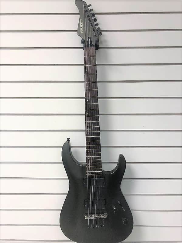 Fernandes Revolver Deluxe 7 String Baritone Metallic Black Satin