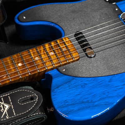 Fender CS American Custom Tele NOS 1-P R3AF MN SBT 2025 - Sapphire Blue Transparent image 21