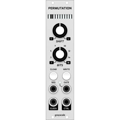 Grayscale Permutation Eurorack Random Looping Sequencer Module (6hp Silver) image 2