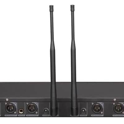 GTD Audio 4x800 Channel UHF Diversity Professional Wireless Microphone System G 787H Black New image 2