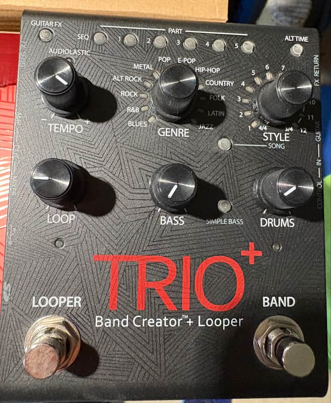 DigiTech TRIO Plus Band Creator + Looper 2010s - Black image 1