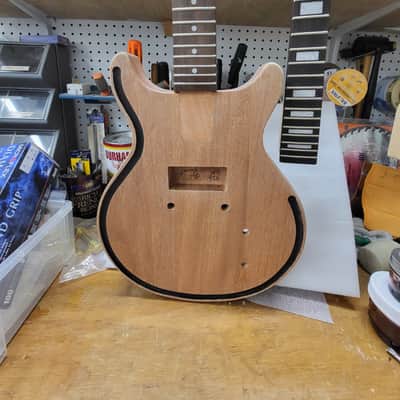 CUSTOM DESIGNED & CRAFTED LES PAUL JR. STYLE RED MAHOGANY AQUA IMPRESSION JASPER STONES - SERIAL #077 2025 image 10