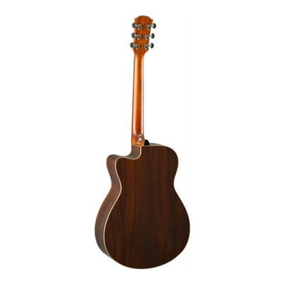 Yamaha AC1R VN Small Body Cutaway Acoustic Electric Guitar - Rosewood - Vintage Natural image 3