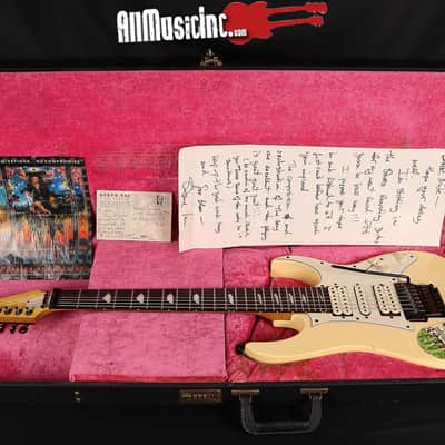 Ibanez Steve Vai Owned Signed JEM Universe 7-String White Electric Guitar w/ OHSC image 2
