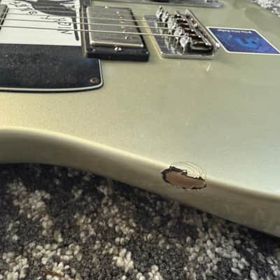 Fender Blacktop Telecaster 2011 MIM HH Inca Silver Maple Fretboard Guitar image 6