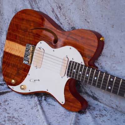 GB Liuteria Traditional Tele semi hollow kiaat image 14