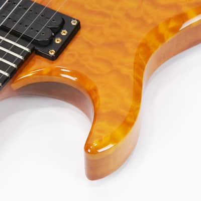 1992 Carvin DC400 Left-Handed Vintage Kiesel M22 Pickups Kahler LH Lefty Quilted Maple KOA Wood Custom Ordered Rare Electric Guitar w/ Orig. OHSC Tweed Case image 7