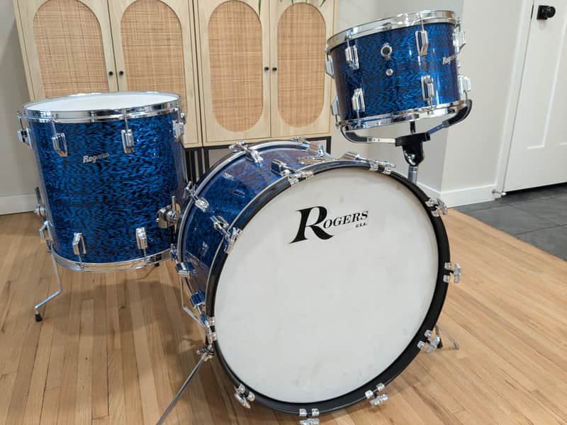Rogers Dayton Era "Holiday" Drum Set 1967 - Blue Onyx image 1