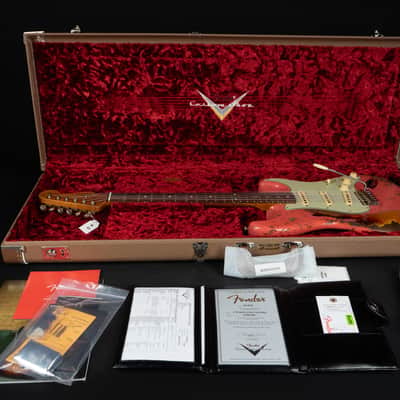 Fender Custom Shop Ltd. 60/63 Stratocaster NEW - Fiesta Red over Sunburst Heavy Relic image 17