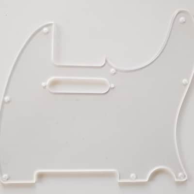 Telecaster standard guitar pickguard 1ply clear transparent fits fender new image 1