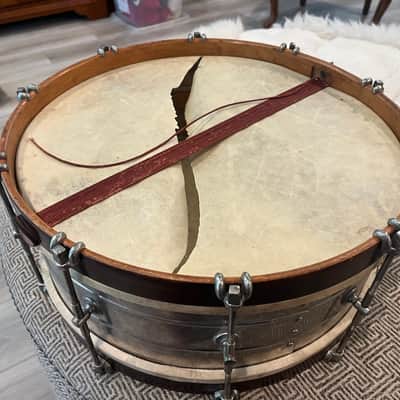 Wilson Brothers 1920s 14x5 NOB snare 20s - Nickle image 6